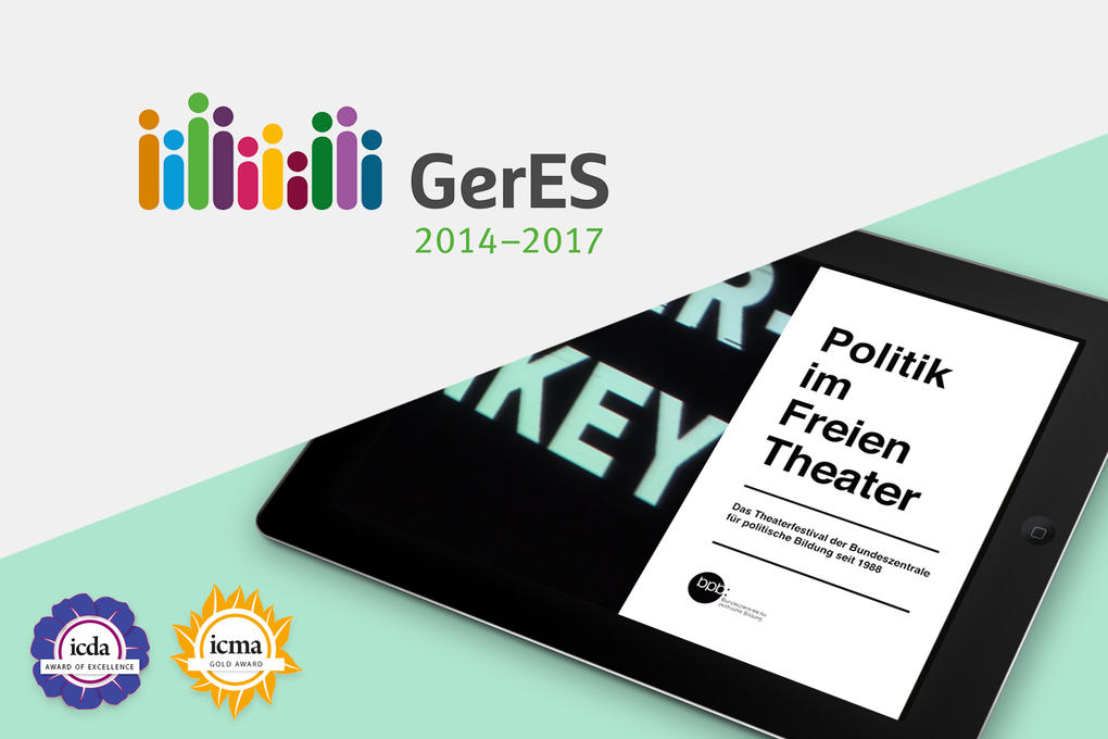 Ausgezeichnet mit Gold: Unser Tablet-Magazin zum Festival "Politik im freien Theater"