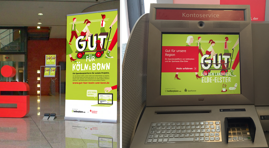 "Gut für ..."-Kampagne vom betterplace.org und den Sparkassen