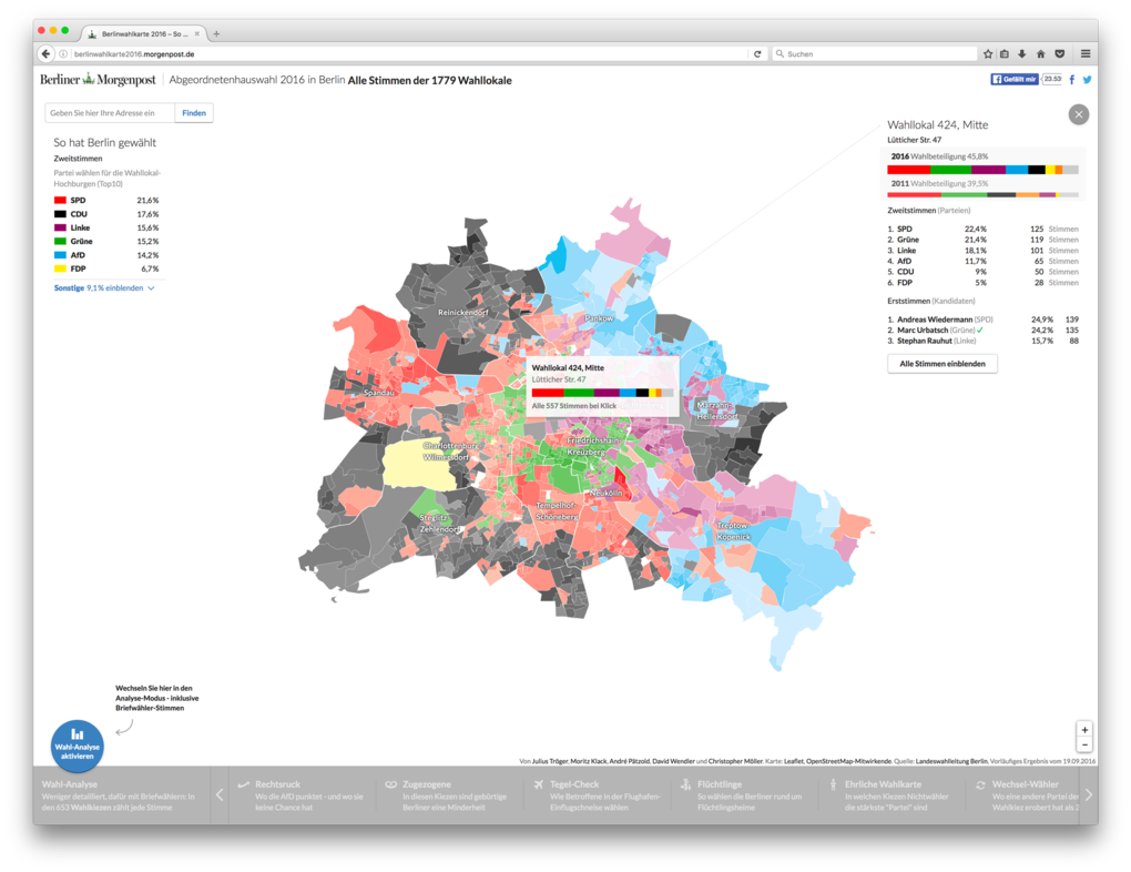 Geovisualisierung – Beispiel Berliner Zeitung