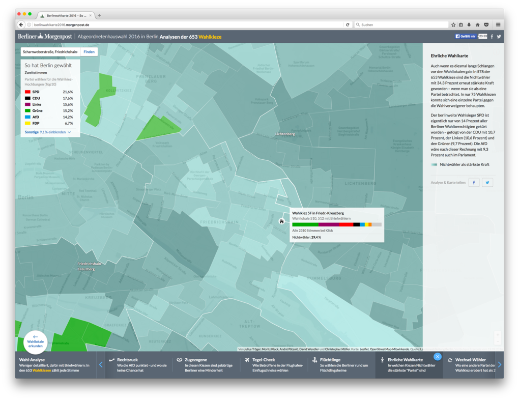 Geovisualisierung – Beispiel Berliner Morgenpost