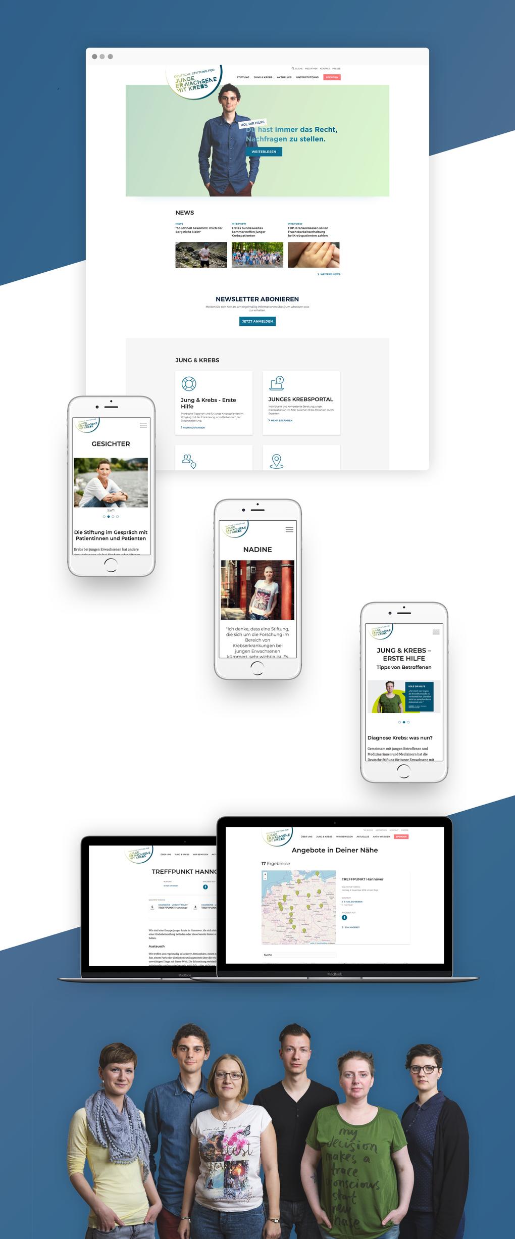 Projektaufbereitung für den Website-Relaunch der Deutschen Stiftung für junge Erwachsene mit Krebs