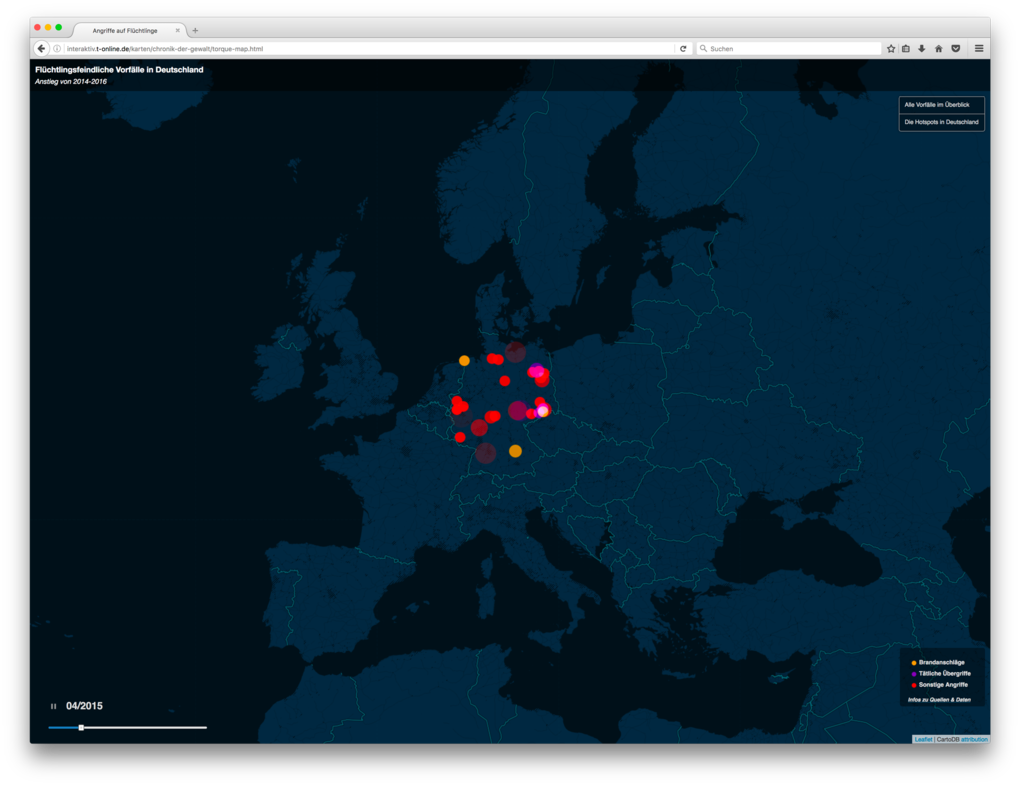 Geovisualisierung – Beispiel T-Online