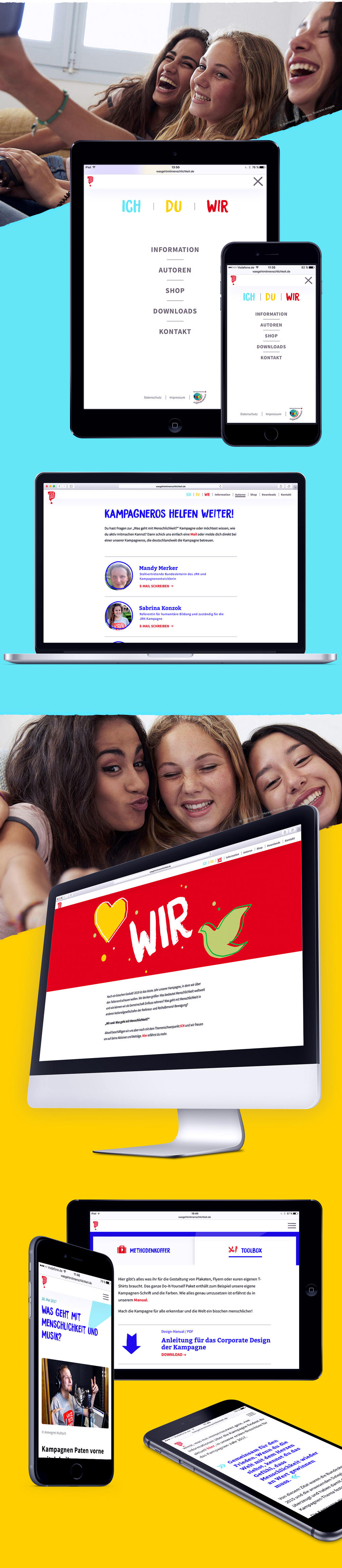 Website "Was geht mit Menschlichkeit"