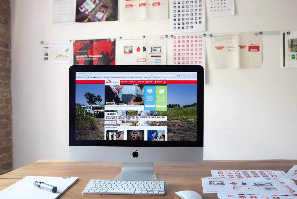 Digitales Corporate Design für Ärzte ohne Grenzen 