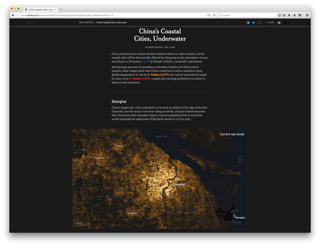 Geovisualisierung – Beispiel New York Times