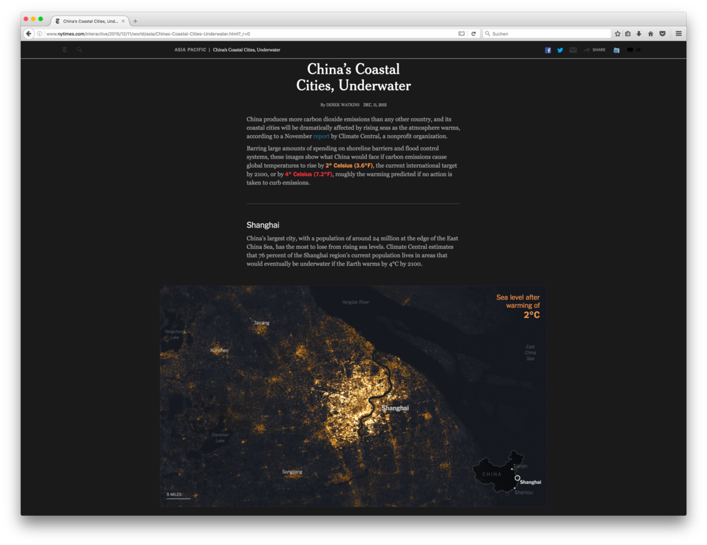 Geovisualisierung – Beispiel New York Times