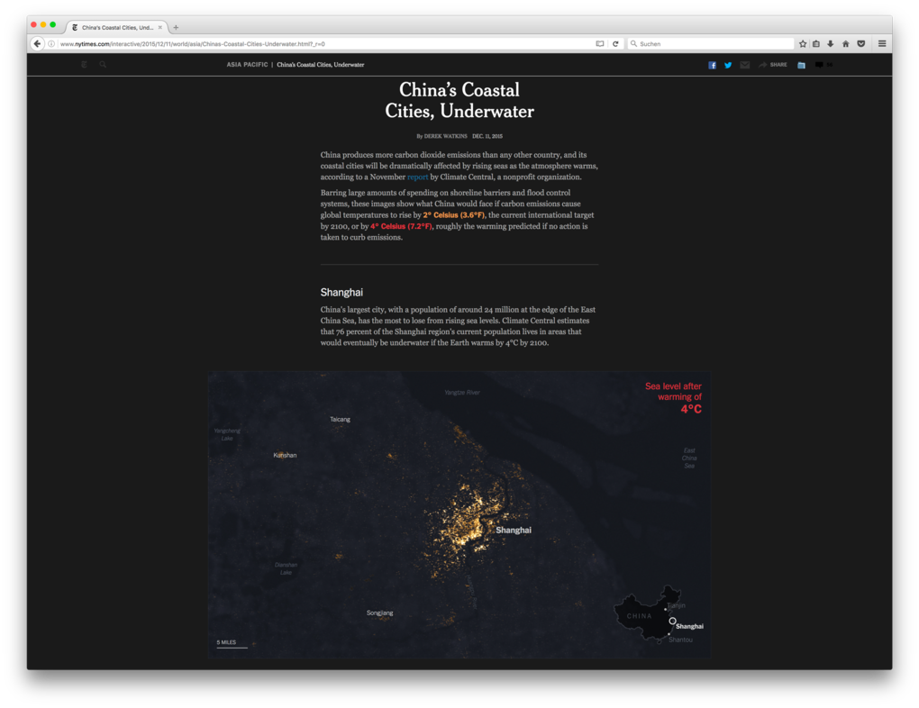 Geovisualisierung – Beispiel New York Times